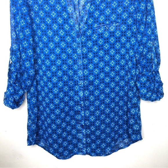 KUT from the Kloth Blue Diamond Jasmine Blouse - Picture 5 of 11